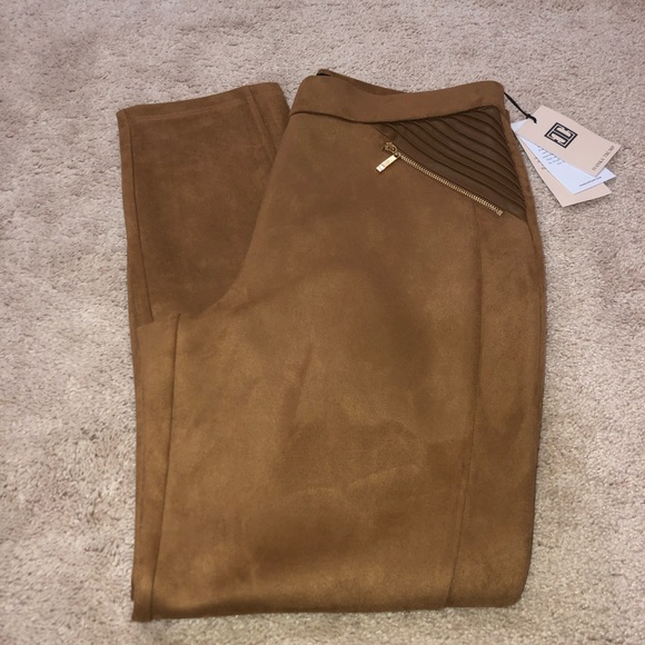 Ivanka Trump Pants - Pull-On Suede Ankle Fit Pants